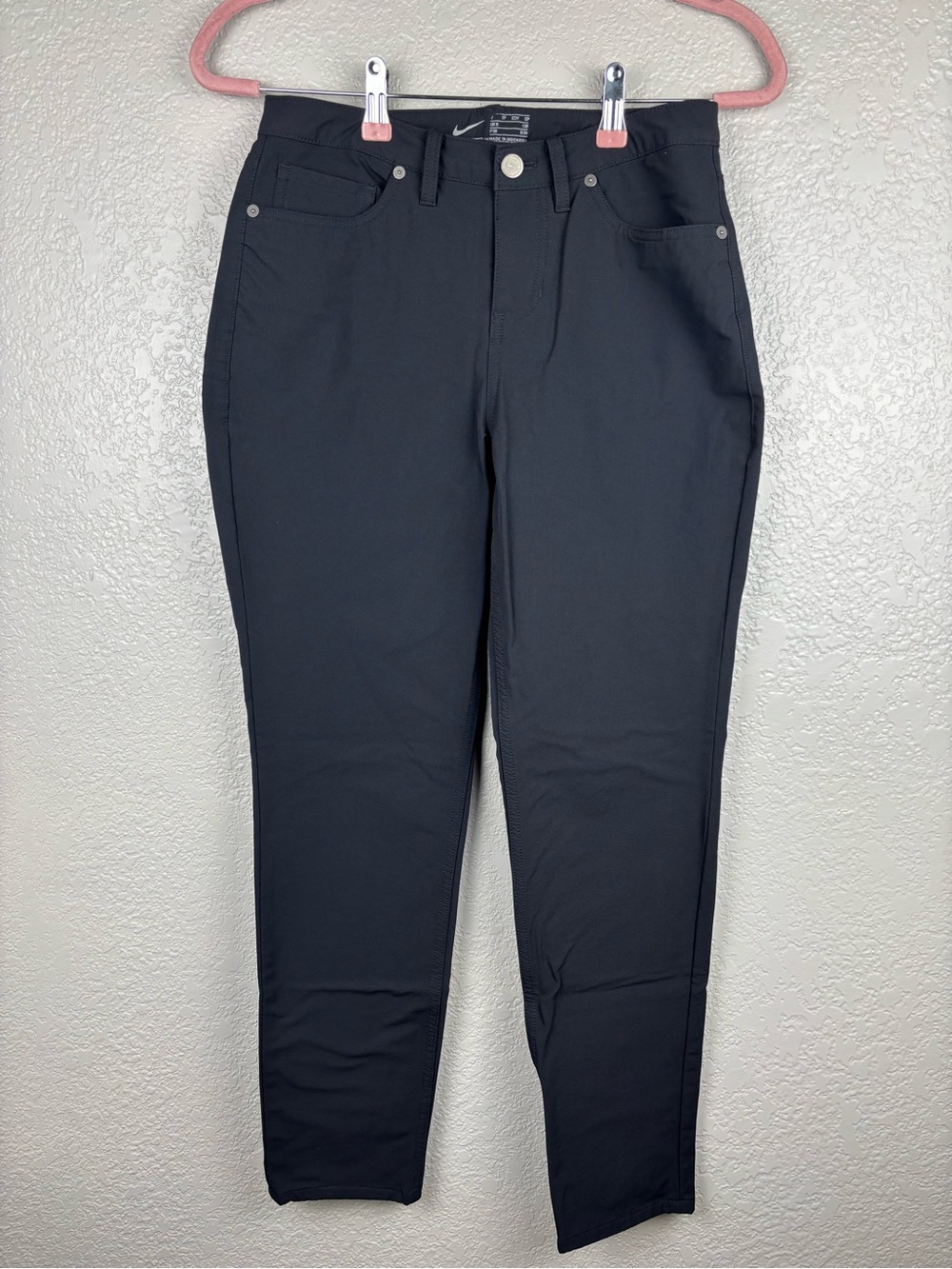 Nike Women’s Black Slim Fit Dri-FIT Athletic Pants Small High-Rise Golf Outdoors - Picture 2 of 12